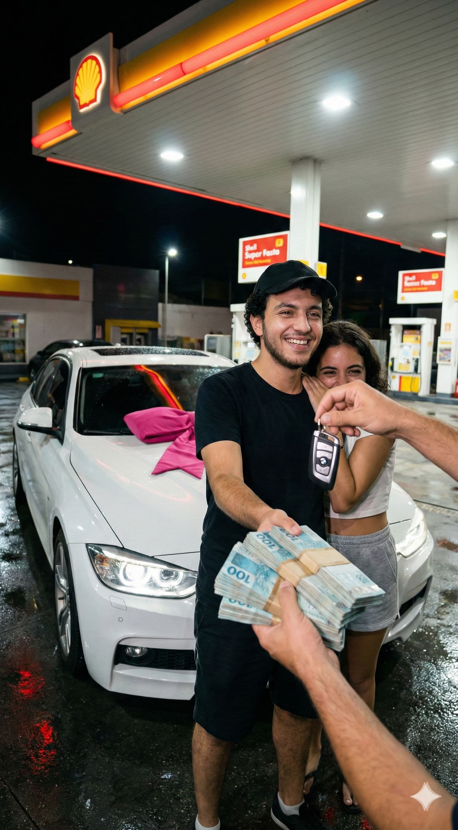 π POV Surprise Car Gift Aesthetic: Free AI Prompt β Portrait AI art prompt example for Midjourney and Stable Diffusion