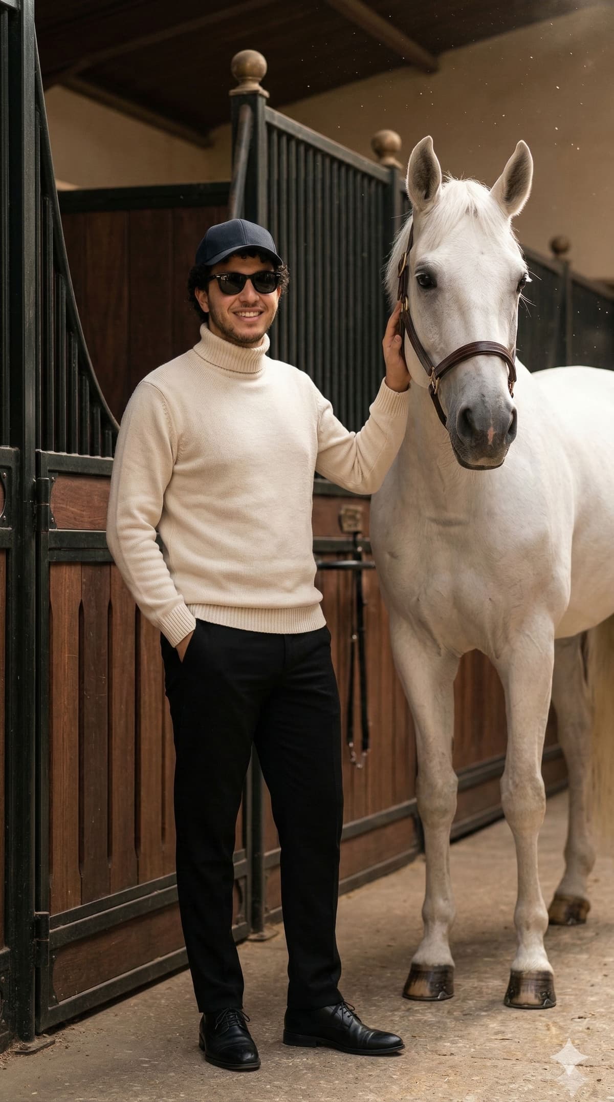 Free Prompt for Ultra-Realistic Luxury Equestrian “Old Money” Stable Photoshoot — Portrait AI art prompt example for Gemini and Stable Diffusion