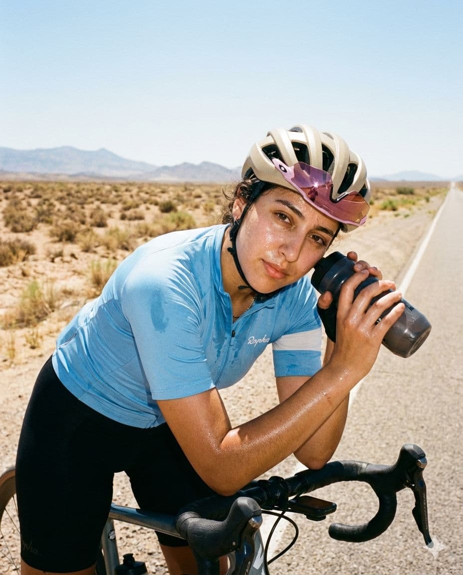 🚴♀️ Rapha Aesthetic: Free AI Cycling Prompt — Portrait AI art prompt example for Midjourney and Stable Diffusion