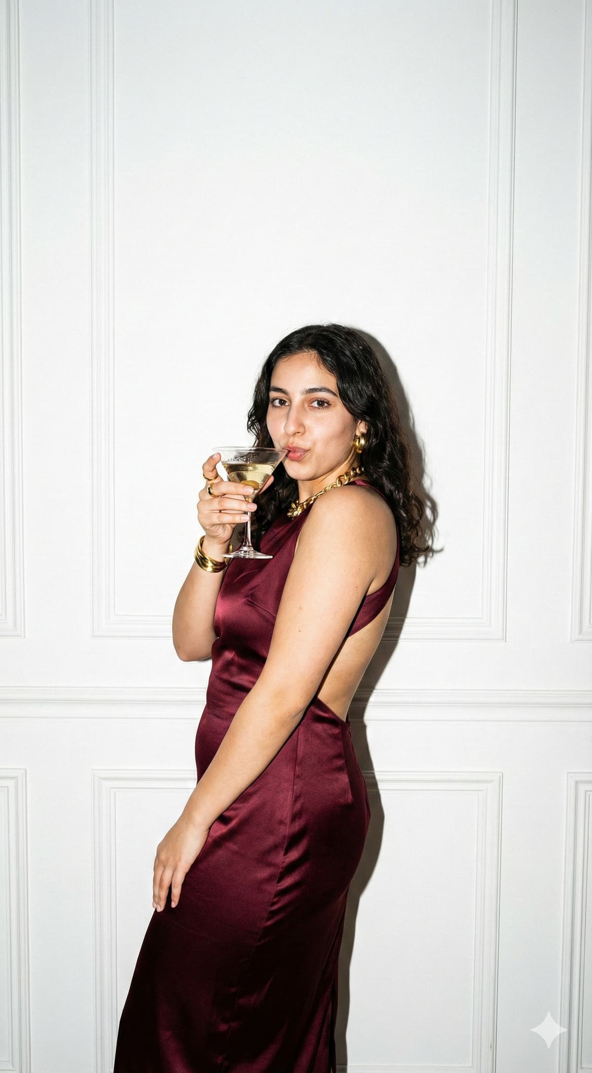 🍸 Night Luxe Aesthetic: Free AI Flash Photography Prompt — Portrait AI art prompt example for Gemini and Stable Diffusion