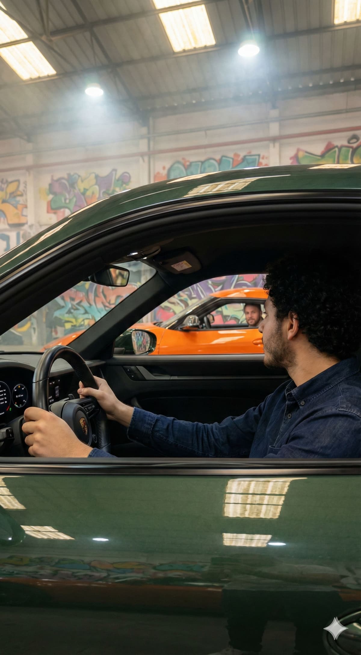 FREE Prompt: Underground Car Meet & Urban Photography Aesthetic — Portrait AI art prompt example for Gemini and Stable Diffusion