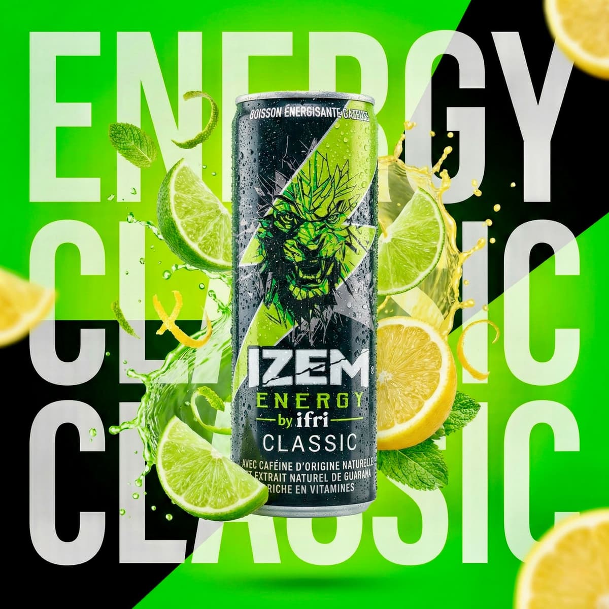 Energy Drink Social Post Prompt — Business AI art prompt example for Gemini and Stable Diffusion