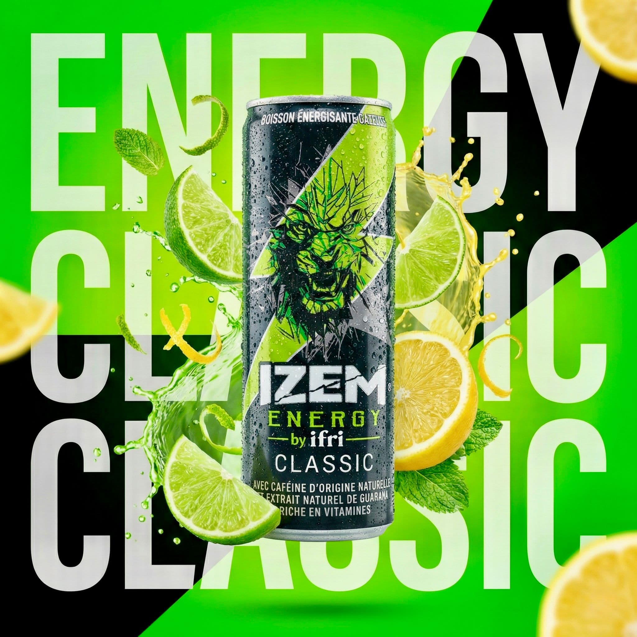 Energy Drink Social Post Prompt — Business AI art prompt example for Midjourney and Stable Diffusion