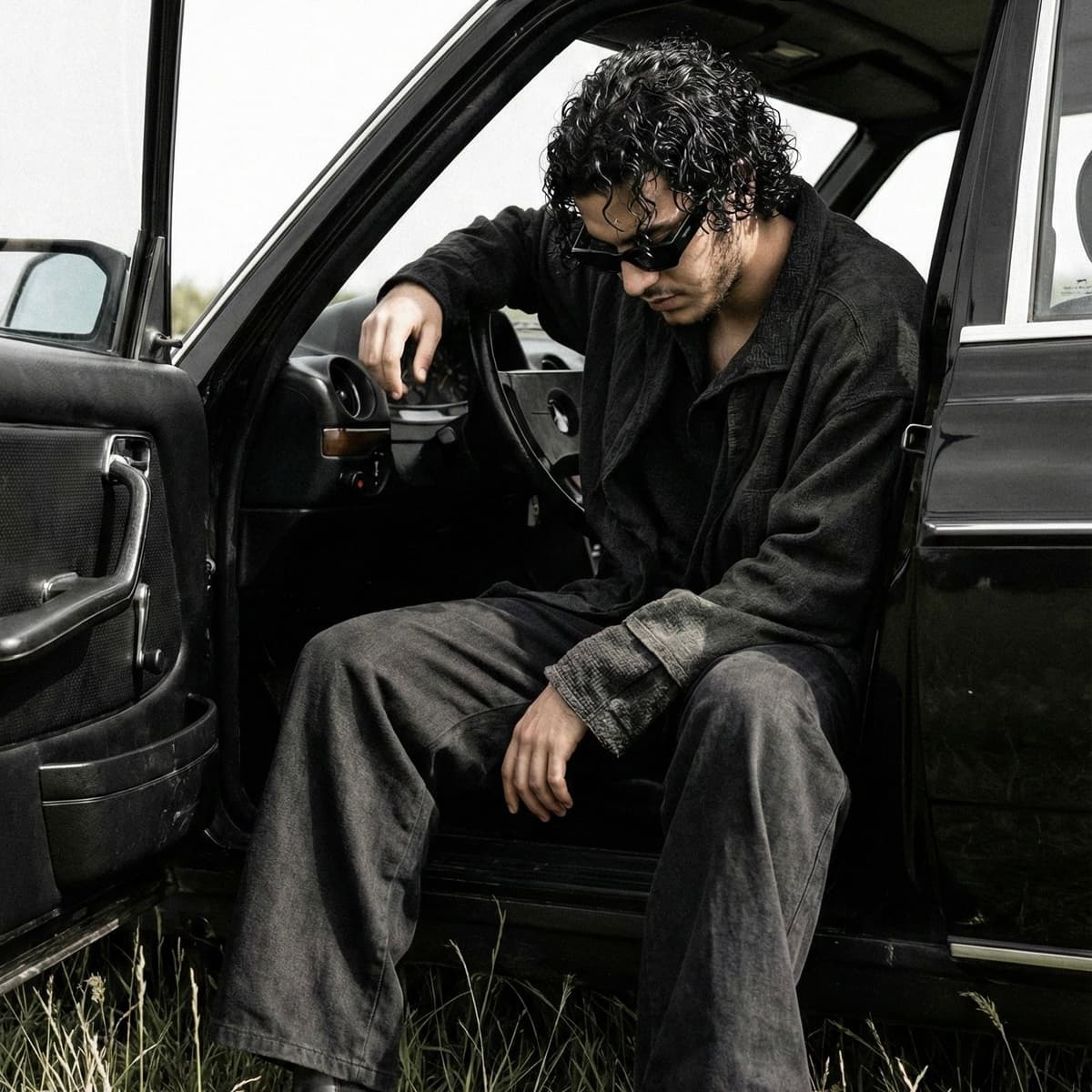 Dark Editorial Photography Inspiration + Prompts — Portrait AI art prompt example for Gemini and Stable Diffusion