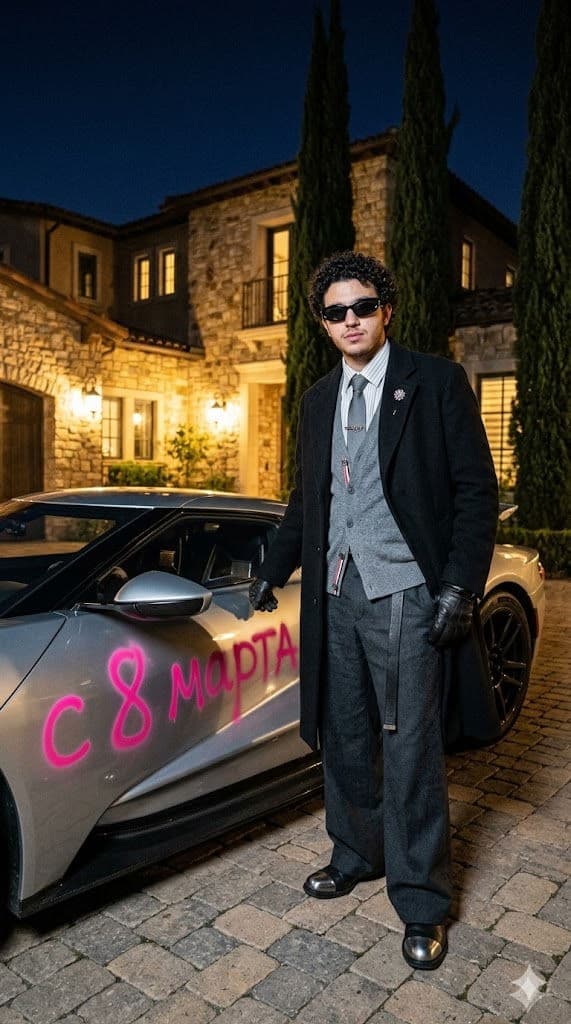 Free Prompt for Hyper-Realistic Ford GT Luxury Night Editorial Scene — Portrait AI art prompt example for Gemini and Stable Diffusion